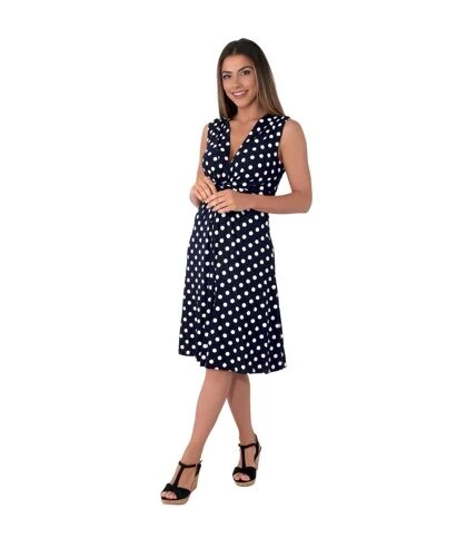 Krisp - Mini Robe - Femme (Bleu Marine / Blanc) - UTKP161 3 Krisp - Mini Robe - Femme (Bleu Marine / Blanc) - UTKP161 â Image 3