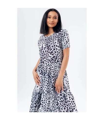 Hype - Robe DALMATIAN SACK MALMO - Femme (Blanc / Noir) - UTHY4782 3 Hype - Robe DALMATIAN SACK MALMO - Femme (Blanc / Noir) - UTHY4782 – Image 3