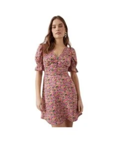 Dorothy Perkins - Mini Robe - Femme (Multicolore) - UTDP1576