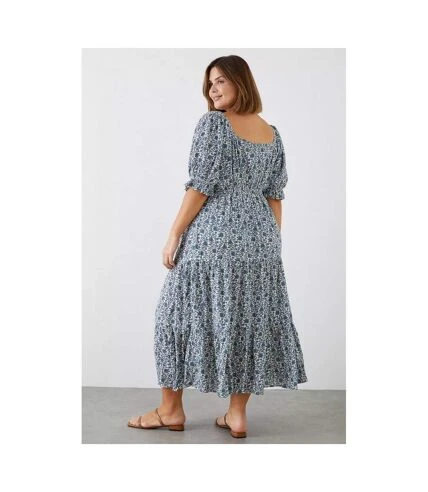 Dorothy Perkins - Robe Mi-longue - Femme (Bleu) - UTDP2363 2 Dorothy Perkins - Robe Mi-longue - Femme (Bleu) - UTDP2363 – Image 2