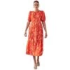 Dorothy Perkins - Robe Mi-longue - Femme (Orange) - UTDP1891