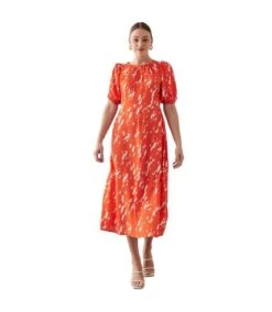 Dorothy Perkins - Robe Mi-longue - Femme (Orange) - UTDP1891