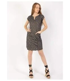 Robe Légère En Coton Manches Courtes ERIKA Imprimé Ethnique Noir Coton Du Monde -BelleTendance Soldes Boutique 135B483AD6E175F2B65AEA6E22576BEB7EB0C44C860907E820E2861E98BCAFE2