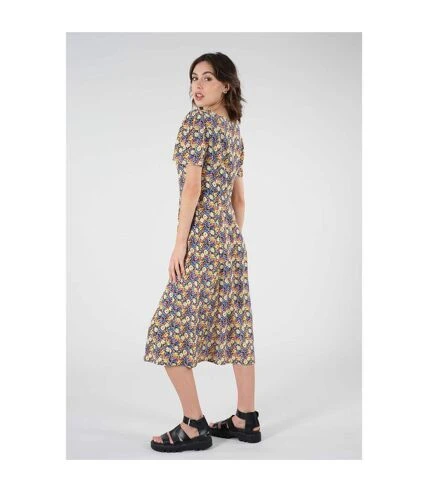 Deeluxe Robe Midi à Motif Liberty ODINA 1 Deeluxe Robe Midi à Motif Liberty ODINA