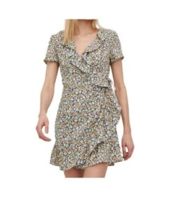 Robe Bleu à Fleurs Femme Brave Soul Kasey