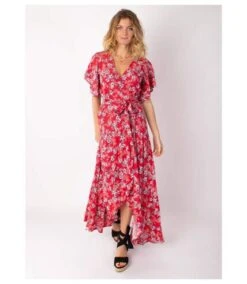 Robe Longue SAKURA Bohème Imprimé Fleuri Rouge Coton Du Monde -BelleTendance Soldes Boutique 1B358C9226E2FDFC4E881F8ED8A9CEE76381136E0B70100854012B3825B01396