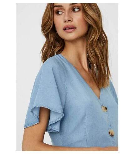 Vero Moda Robe 3/4 En Denim 4 Vero Moda Robe 3/4 En Denim â Image 4