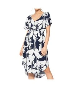 Robe à Fleurs Bleu Femme Roxy Flamingo Shades