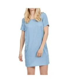 Robe Bleu Jeans Femme Vila Electric