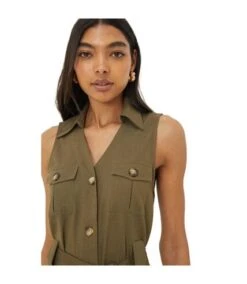 Dorothy Perkins - Robe Chemisier UTILITY - Femme (Kaki) - UTDP2945 5 Dorothy Perkins - Robe Chemisier UTILITY - Femme (Kaki) - UTDP2945 -BelleTendance Soldes Boutique 2AD68545D2C3222DC87B55174779528465D1148B99E125D9D3535C46258243BB