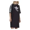 Robe T-shirt Noir Femme Adidas Trefoil