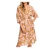 Robe Kimono Marron Imprimé Femme Roxy Privy Places