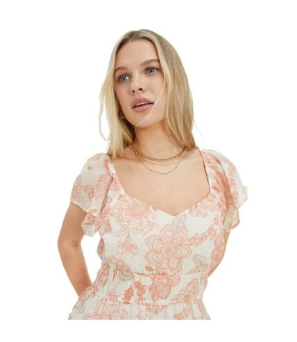 Dorothy Perkins - Robe Mi-longue - Femme (Blanc Cassé) - UTDP2910 4 Dorothy Perkins - Robe Mi-longue - Femme (Blanc Cassé) - UTDP2910 – Image 4