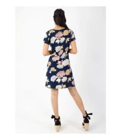 Robe Courte NATALIA Manches Courtes Imprimé Fleuri Bleu Coton Du Monde -BelleTendance Soldes Boutique 44E0A17C3E7AAC4500E6ECE9E3B67E0B852640DD19D77DBE042245E9ECF4B25D