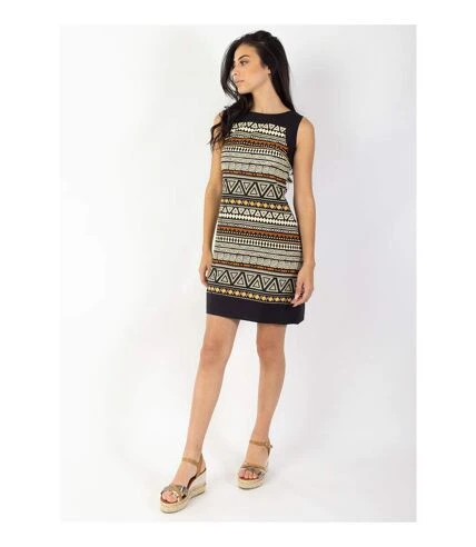 Robe Courte En Coton Tatiana Imprimé Ethnique Coton Du Monde 3 Robe Courte En Coton Tatiana Imprimé Ethnique Coton Du Monde – Image 3