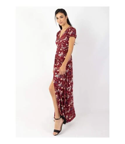 Robe Longue Fluide MARBELLA Imprimé Paon Coton Du Monde 3 Robe Longue Fluide MARBELLA Imprimé Paon Coton Du Monde – Image 3