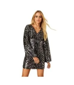 Dorothy Perkins - Mini Robe - Femme (Argenté) - UTDP1179