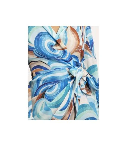 Robe Courte Portefeuille Motifs INDIKA - Dona X Lisa 3 Robe Courte Portefeuille Motifs INDIKA - Dona X Lisa – Image 3