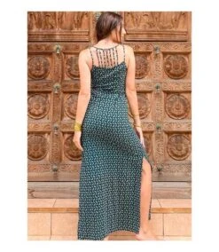 Robe Longue Fines Bretelles LAETITIA Imprimé Ethnique Vert Coton Du Monde -BelleTendance Soldes Boutique 50A52359CF9D9D836098D04FF115A374486742E6CAF09622ADEB5A8DB2F2274E