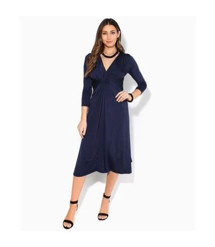 Krisp - Robe Mi-longue - Femme (Bleu Marine) - UTKP100 4 Krisp - Robe Mi-longue - Femme (Bleu Marine) - UTKP100 – Image 4
