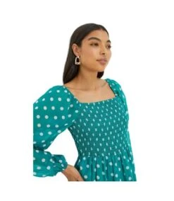 Dorothy Perkins - Robe Mi-longue - Femme (Vert) - UTDP3153 -BelleTendance Soldes Boutique 582C5158726B917790A554E4EF123605F63C635EBD59DE97B9AB7B50CE5C3E6A