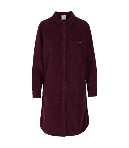 Trespass - Robe Chemisier ALLISON - Femme (Pourpre) - UTTP6060 1 Trespass - Robe Chemisier ALLISON - Femme (Pourpre) - UTTP6060