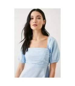 Dorothy Perkins - Robe Mi-longue - Femme (Bleu) - UTDP1602 -BelleTendance Soldes Boutique 5E210E54029E04B9754FD755C2864640F83011BA3C51A42282ED15ACAC827A09