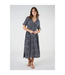 Deeluxe Robe Midi à Imprimés Fleuris GLORIA