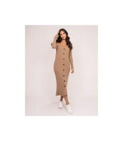 Robe Longue Maille Côtelée IVERNY - Dona X Lisa