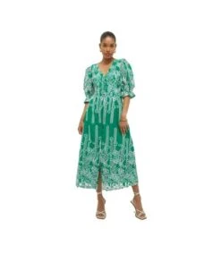Dorothy Perkins - Robe Mi-longue PREMIUM - Femme (Vert) - UTDP2979
