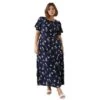 Dorothy Perkins - Robe Longue - Femme (Bleu Marine) - UTDP2292