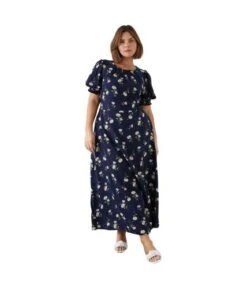 Dorothy Perkins - Robe Longue - Femme (Bleu Marine) - UTDP2292