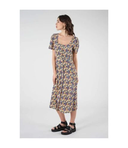 Deeluxe Robe Midi à Motif Liberty ODINA 4 Deeluxe Robe Midi à Motif Liberty ODINA – Image 4