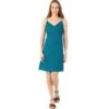 Robe Courte Fines Bretelles BEA Bleu Ethnique Coton Du Monde