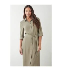 Dorothy Perkins - Robe Chemisier - Femme (Vert De Gris) - UTDP1523