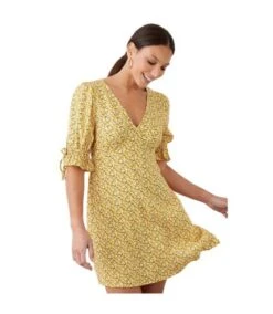 Dorothy Perkins - Mini Robe - Femme (Jaune) - UTDP1680
