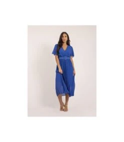 Robe Midi Plissée Et Ceinture ISALA - Dona X Lisa