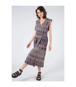 Deeluxe Robe Midi Avec Formes Géométriques IRMAH -BelleTendance Soldes Boutique 714E089A5CD7D3A718A930A62544BB644C8A337D2C407102F2C3F4A16D65BBE2