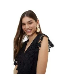 Dorothy Perkins - Robe Mi-longue - Femme (Noir) - UTDP3141 -BelleTendance Soldes Boutique 72D8AE5ECBE2F41B1FC668C963DA38342CB6752F32E7B90DF0DB14EABFCD8149