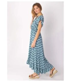 Robe Longue à Volants KENDRA Imprimé Tie And Dye Vert Coton Du Monde -BelleTendance Soldes Boutique 73CD84821A63EFA5696809F5C5E33FBBD04DED3319687E81C9C5C89C8929B938