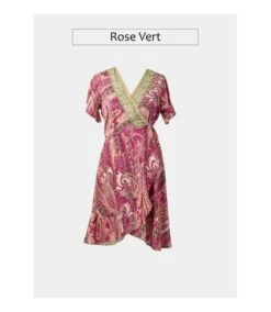 Robe Courte Cache Coeur LAETY Coton Du Monde