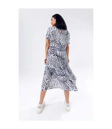 Hype - Robe DALMATIAN SACK MALMO - Femme (Blanc / Noir) - UTHY4782 2 Hype - Robe DALMATIAN SACK MALMO - Femme (Blanc / Noir) - UTHY4782 – Image 2