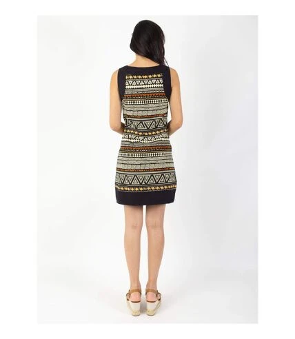 Robe Courte En Coton Tatiana Imprimé Ethnique Coton Du Monde 4 Robe Courte En Coton Tatiana Imprimé Ethnique Coton Du Monde – Image 4