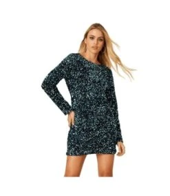 Dorothy Perkins - Mini Robe - Femme (Vert) - UTDP1176