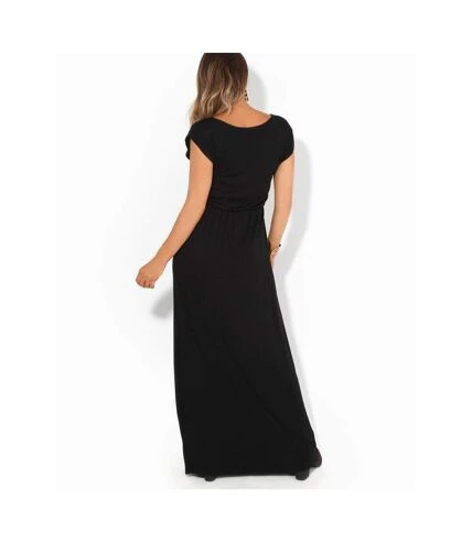 Krisp - Robe Longue - Femme (Noir) - UTKP200 2 Krisp - Robe Longue - Femme (Noir) - UTKP200 – Image 2