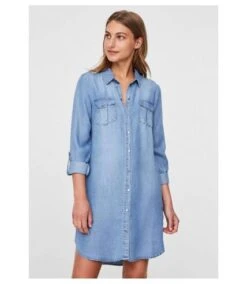 Vero Moda Robe Courte En Jean