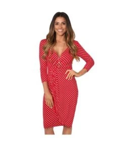 Krisp - Robe - Femme (Rouge) - UTKP153