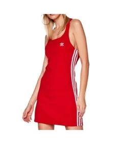 Robe Rouge Femme Adidas Racer