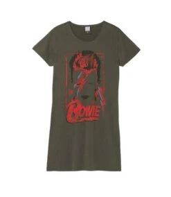 Amplified - Robe T-shirt ALADDIN SANE - Femme (Gris Foncé) - UTGD331