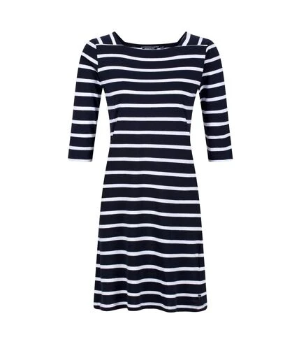 Regatta - Robe Décontractée PAISLEE - Femme (Bleu Marine / Blanc) - UTRG7729 1 Regatta - Robe Décontractée PAISLEE - Femme (Bleu Marine / Blanc) - UTRG7729